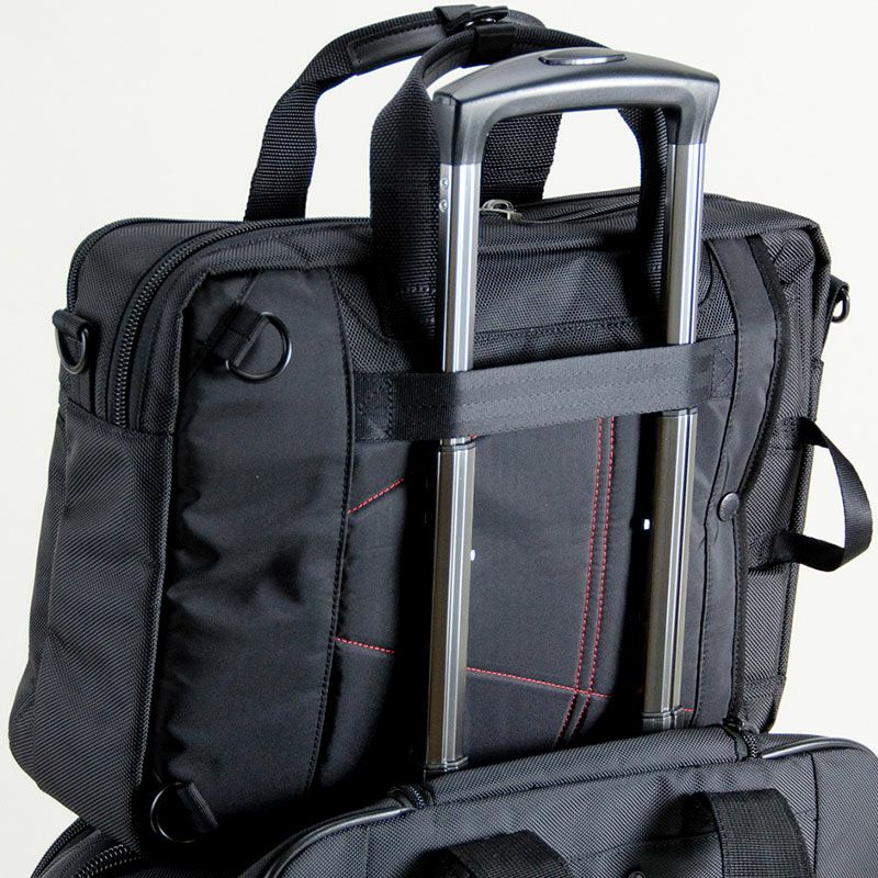 キャリーループでスーツケースなどにセットアップ　ネオプロの3wayブリーフ　型番2-118　NEOPRO RED POINT