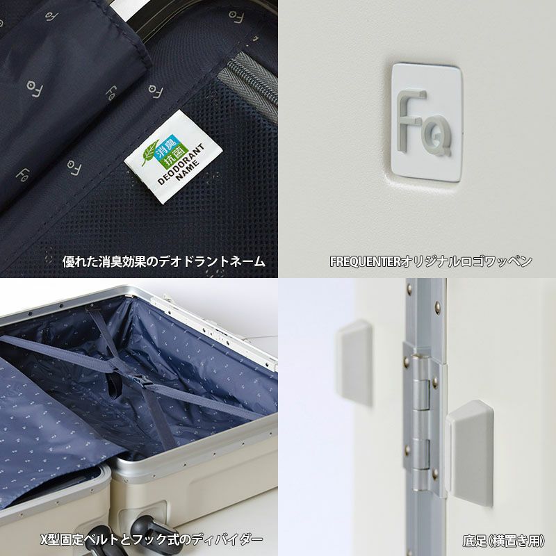 フリクエンターのリエーヴェ4輪キャリーフレーム型の各部機能